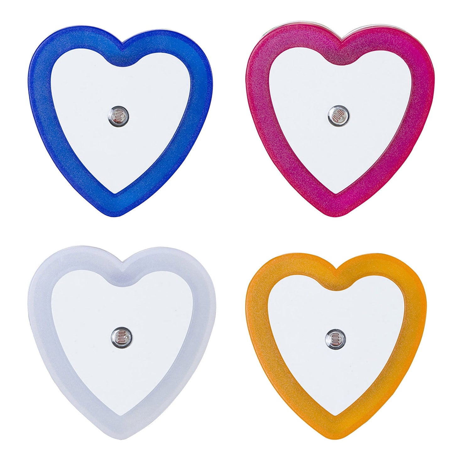 Eguiwyn Night light Heart Shape Plug-in Intelligent Light Sensor Control LED Night Light Lamp For Bedroom V1189-LWWAL-20260325-02810