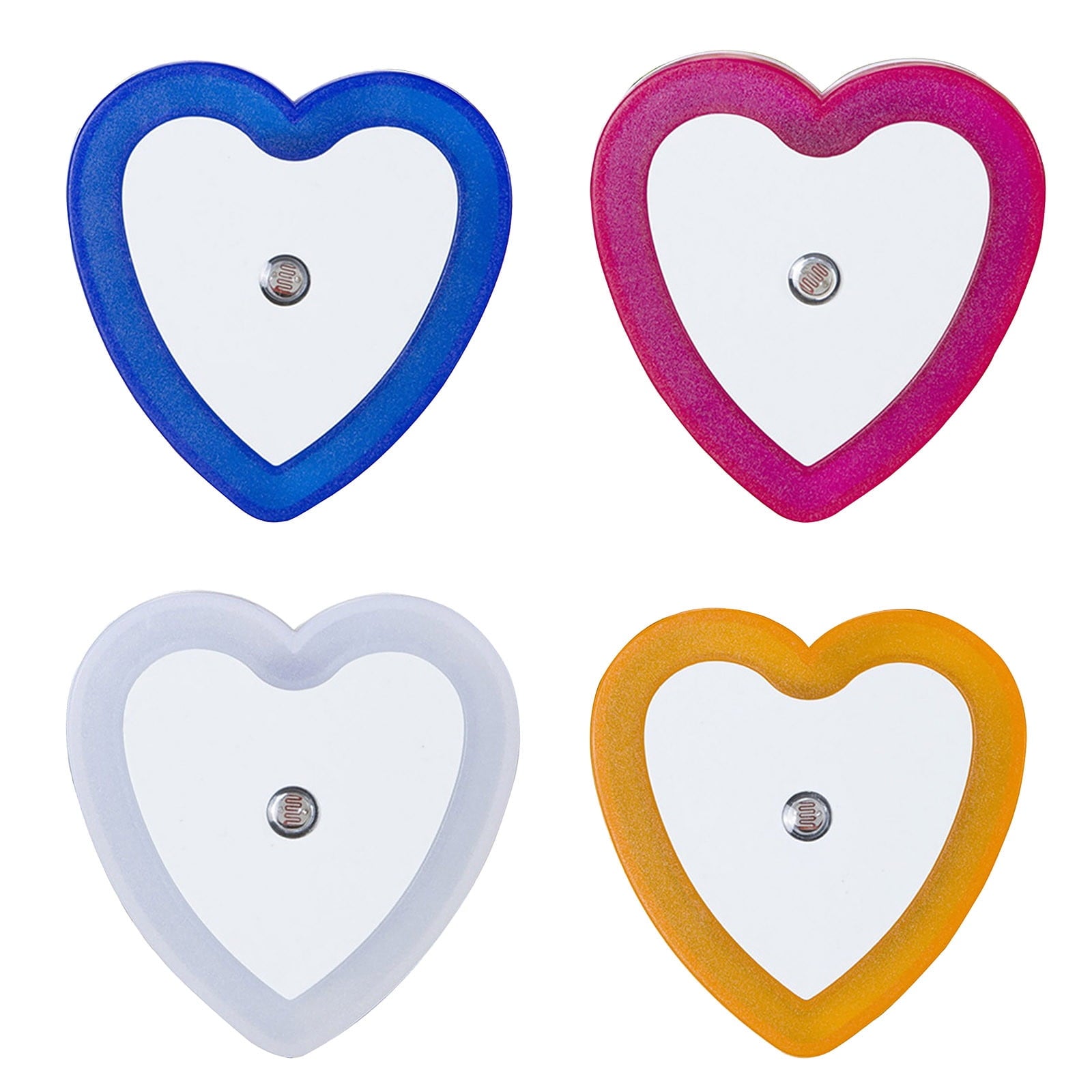 Eguiwyn Night light Heart Shape Plug-in Intelligent Light Sensor Control LED Night Light Lamp For Bedroom V1189-LWWAL-20260325-02810