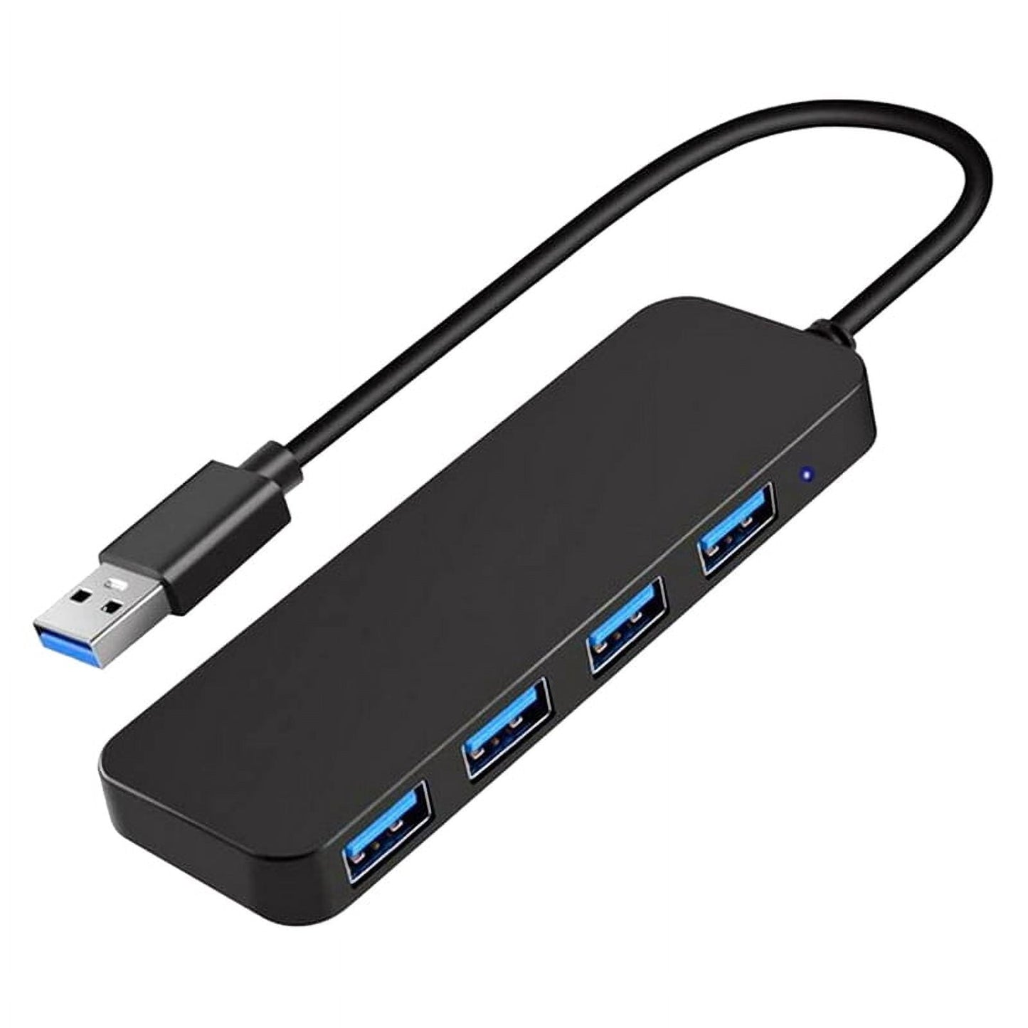 Ckepdyeh 4-Port USB 3.0 Splitter Hub, Plastic Black V1189-LWWAL-20260325-02814