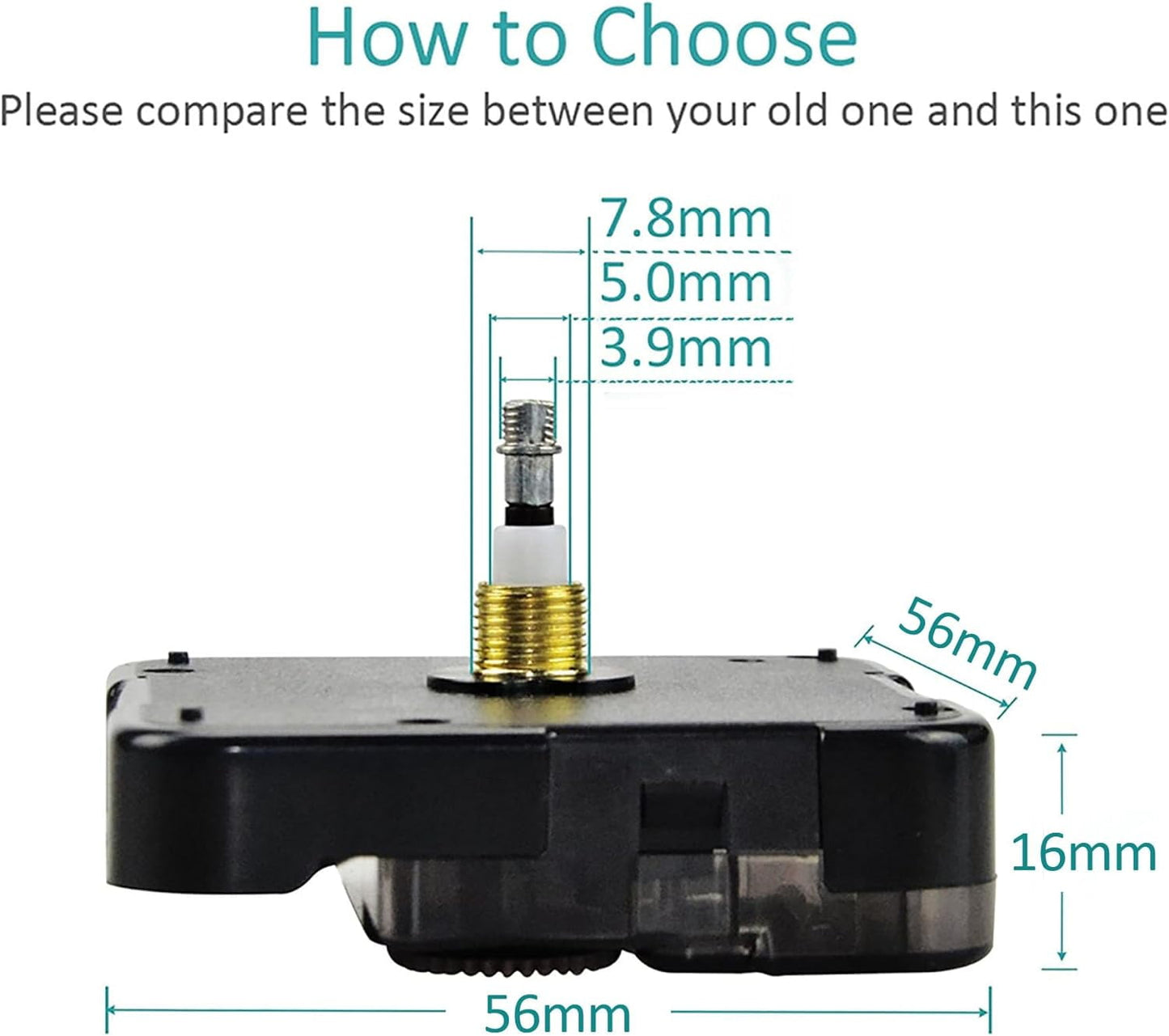 Quartz DIY Wall Clock Movement Mechanisms Battery Powered DIY Repair Parts Replacement V1189-LWWAL-20260325-02815