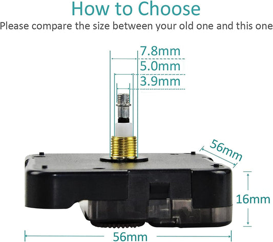 Quartz DIY Wall Clock Movement Mechanisms Battery Powered DIY Repair Parts Replacement V1189-LWWAL-20260325-02815