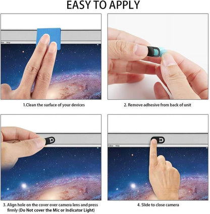 3 Pack Webcam Cover Slider for Privacy, 0.027in Ultra Thin Design Web Camera Cover Slide for Laptop, Desktop, V1189-LWWAL-20260325-02817