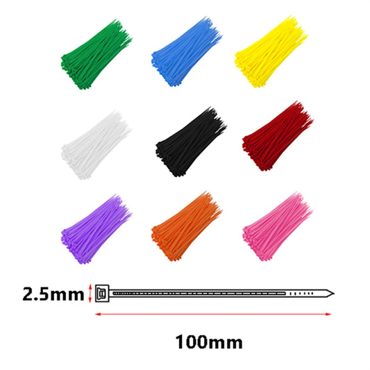 JWDX Sealing Strip Clearance 100Pcs Cable Zip Ties Heavy Duty 4 inch, Premium Plastic Wire Ties with 18 V1189-LWWAL-20260325-02827