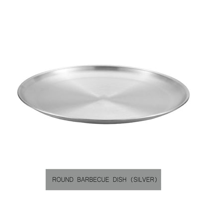 JWDX Kitchen, Kitchen Tools Clearance, Pizza Pan Set Chef Stainless Steel Round Baking Pizza Pans Pizza Tray V1189-LWWAL-20260325-02832