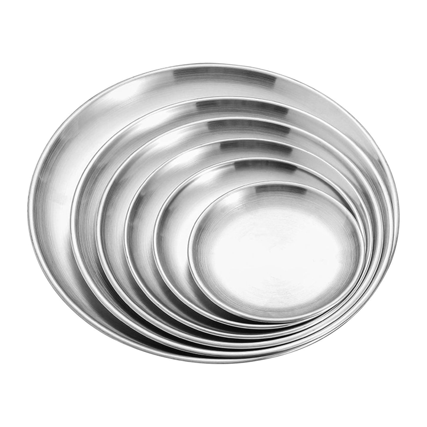 JWDX Kitchen, Kitchen Tools Clearance, Pizza Pan Set Chef Stainless Steel Round Baking Pizza Pans Pizza Tray V1189-LWWAL-20260325-02832