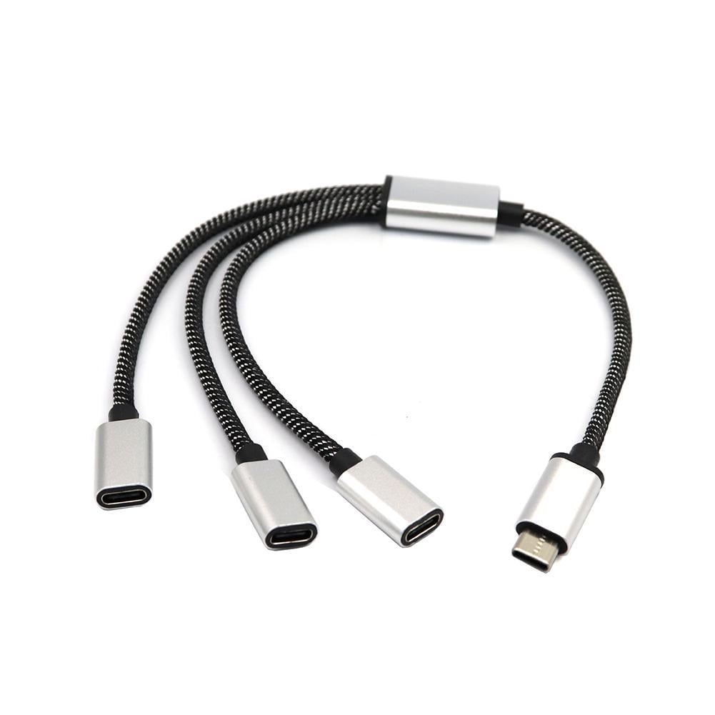 USB C Splitter, USB C to USB C Female Adapter, 2/3 Ports 1 to 3 V1189-LWWAL-20260325-02836