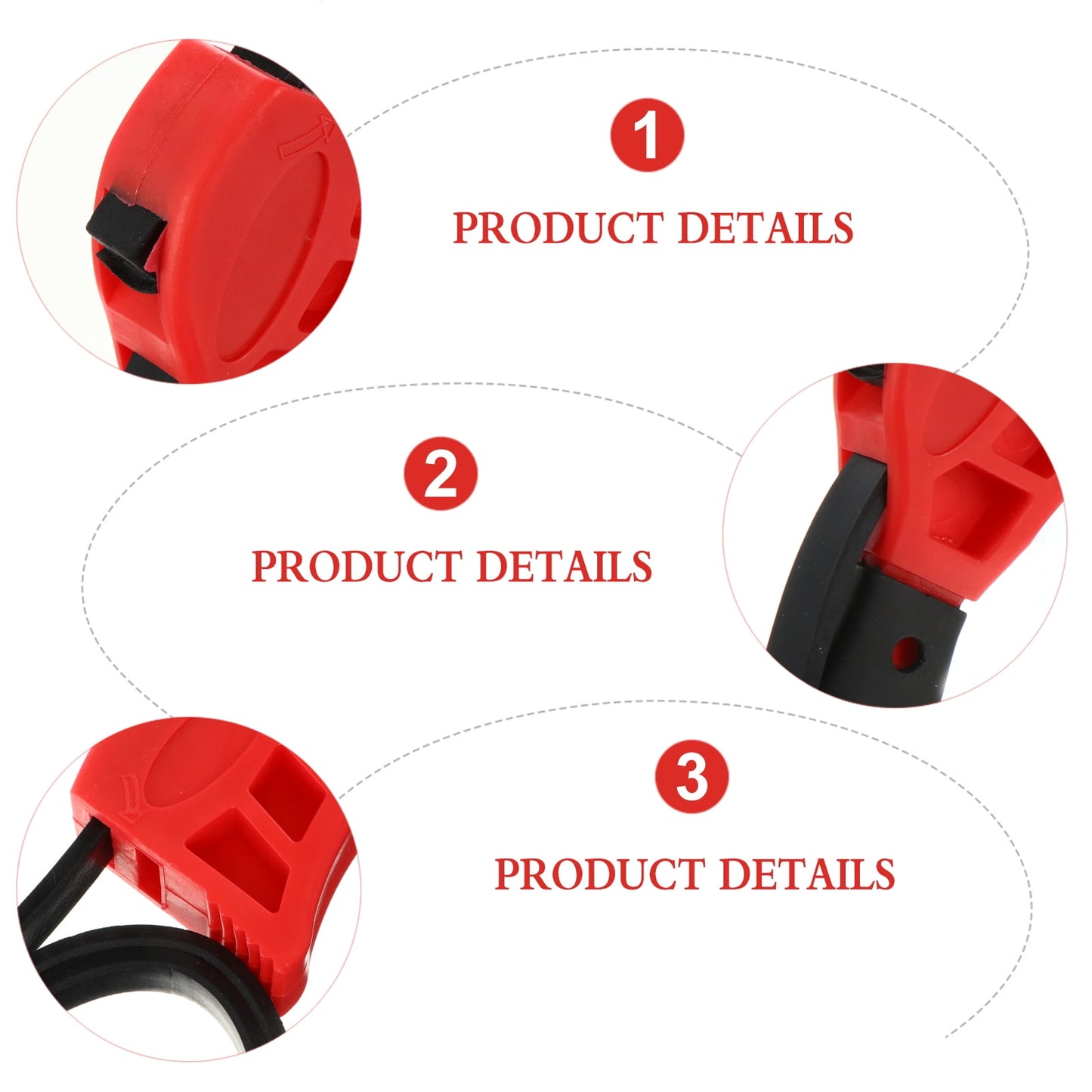 1pc Multifunctional Adjustable Rubber Strap Belt Wrench Universal Bottle Opener V1189-LWWAL-20260325-02841