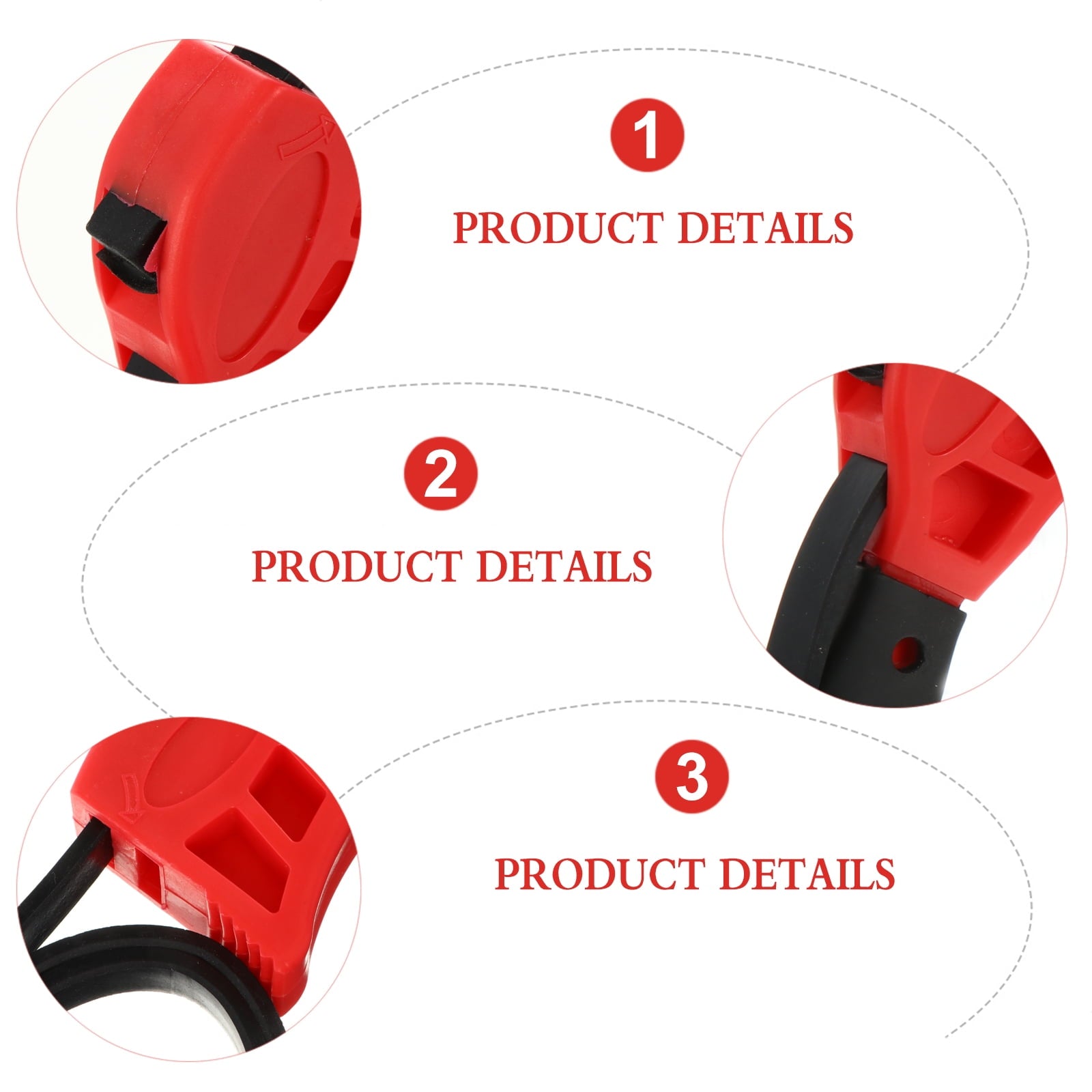 1pc Multifunctional Adjustable Rubber Strap Belt Wrench Universal Bottle Opener V1189-LWWAL-20260325-02841