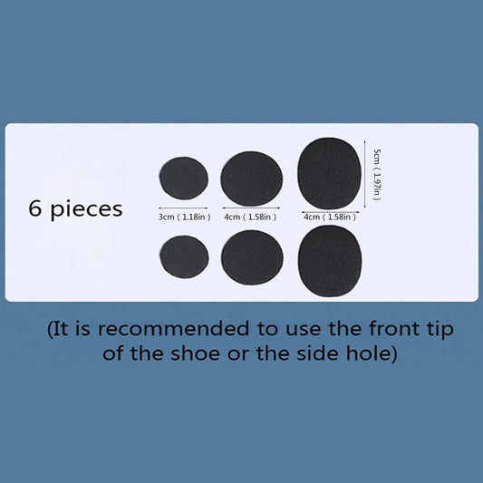 Eguiwyn Patch Stickers Heel Hole Repair Sticker 3 Pairs Self Adhesive Shoe Hole Patch Sticker Shoe Hole V1189-LWWAL-20260325-02851