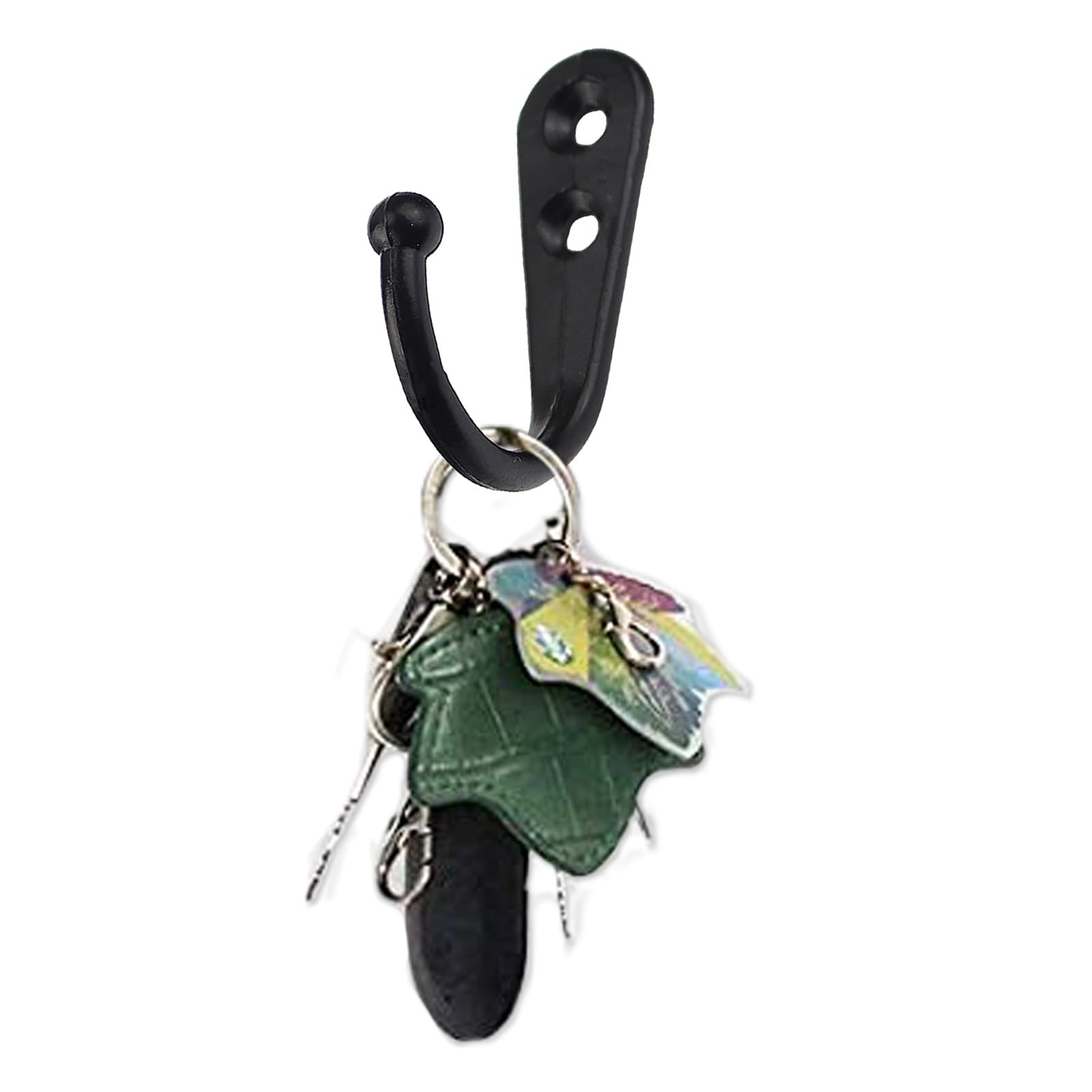 JWDX Black Wall Hooks, Hooks Clearance, 6Pcs Black Wall Hooks With Screwsand Anchor for Key, Towel, Hat (U V1189-LWWAL-20260325-02878