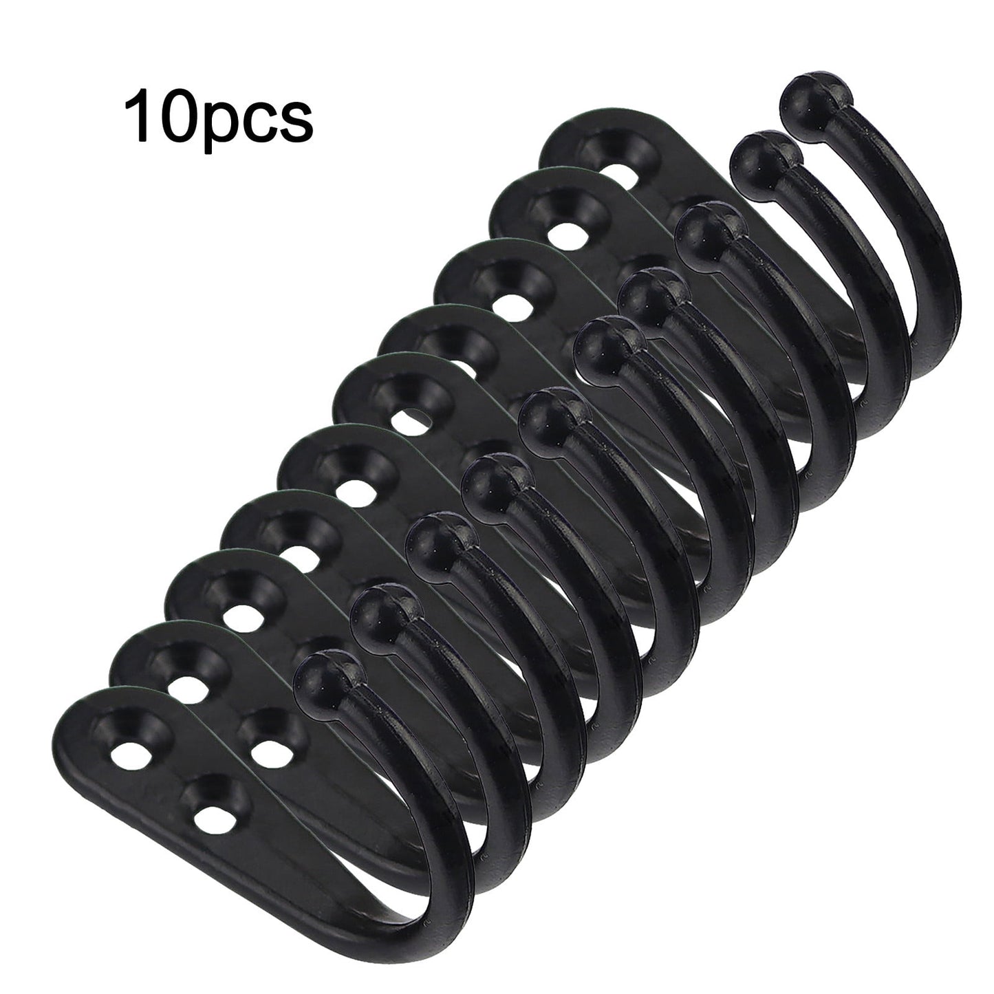JWDX Black Wall Hooks, Hooks Clearance, 6Pcs Black Wall Hooks With Screwsand Anchor for Key, Towel, Hat (U V1189-LWWAL-20260325-02878