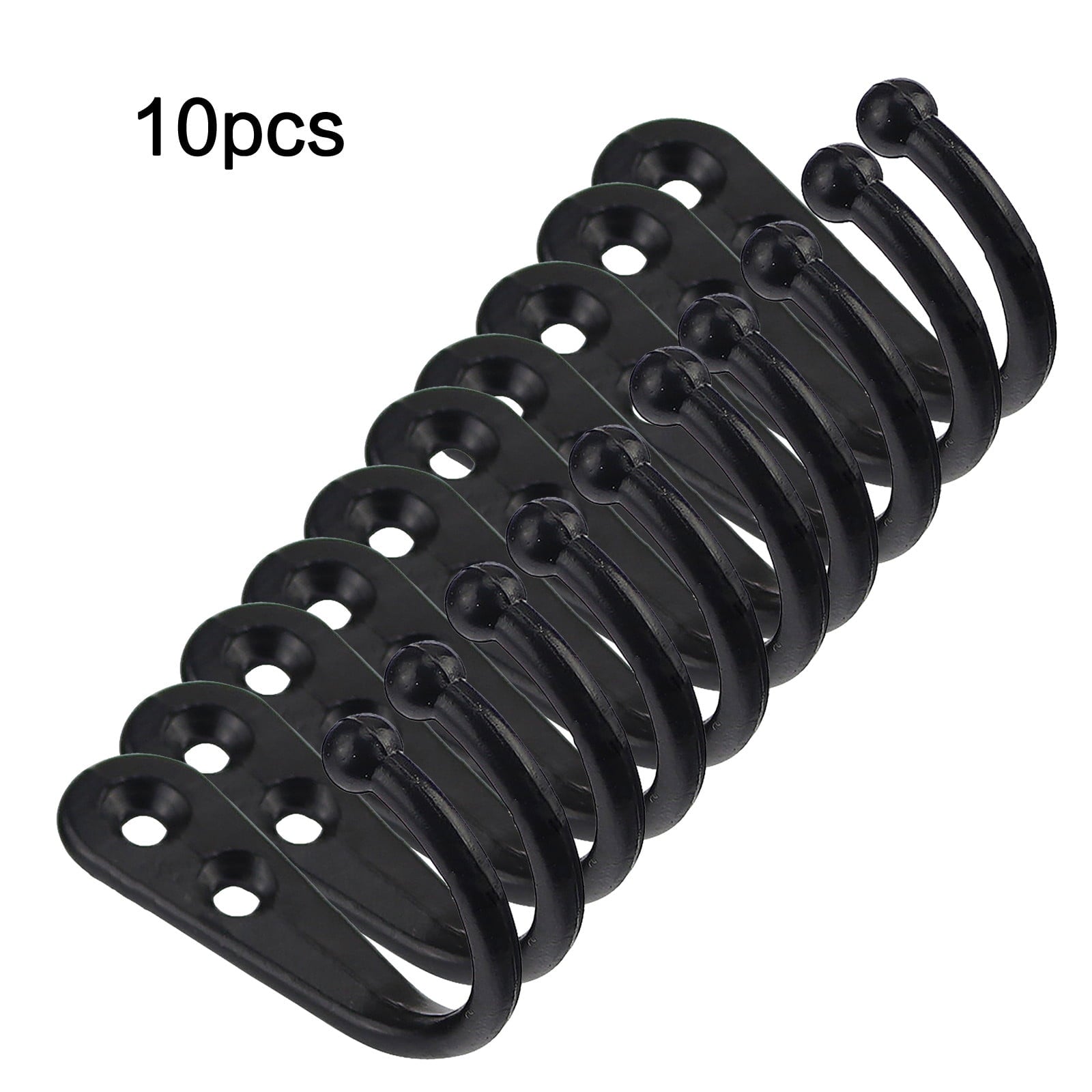 JWDX Black Wall Hooks, Hooks Clearance, 6Pcs Black Wall Hooks With Screwsand Anchor for Key, Towel, Hat (U V1189-LWWAL-20260325-02878