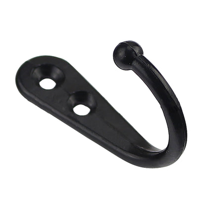 JWDX Black Wall Hooks, Hooks Clearance, 6Pcs Black Wall Hooks With Screwsand Anchor for Key, Towel, Hat (U V1189-LWWAL-20260325-02878