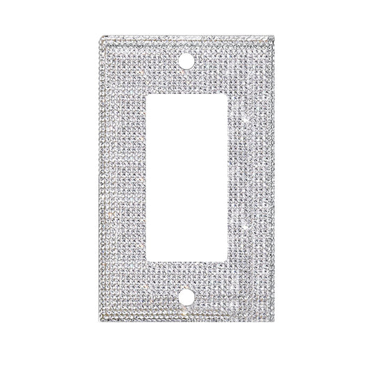 Clearance! JWDX Crystal Adornment, Crystal Decoration Promotion, 1Set Silver Shiny Rhinestones Wall Plate V1189-LWWAL-20260325-02892
