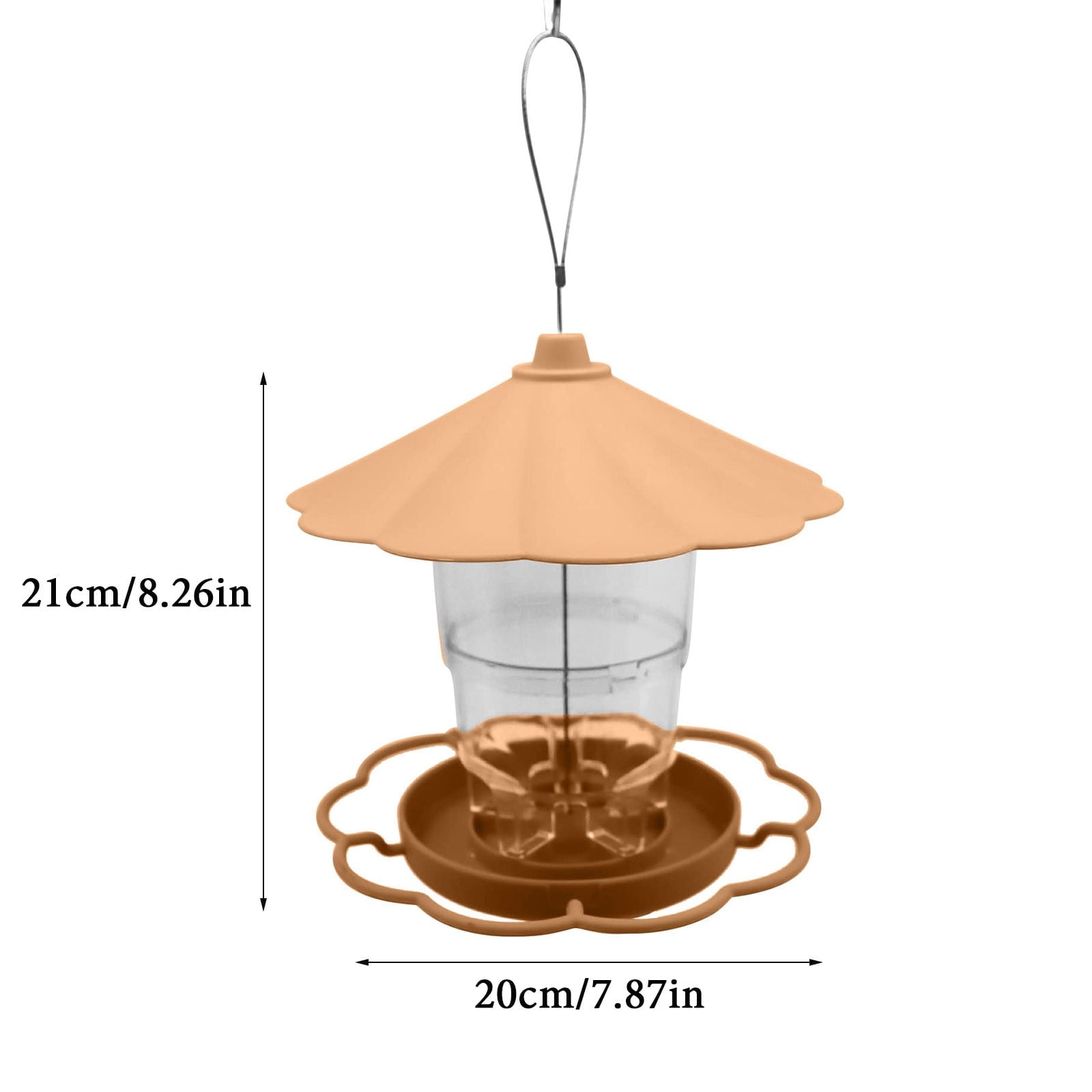 JWDX BigBird Outdoor Hanging Wild Bird Feeder, Plastic, Brown Z2-Brown V1189-LWWAL-20260325-02903
