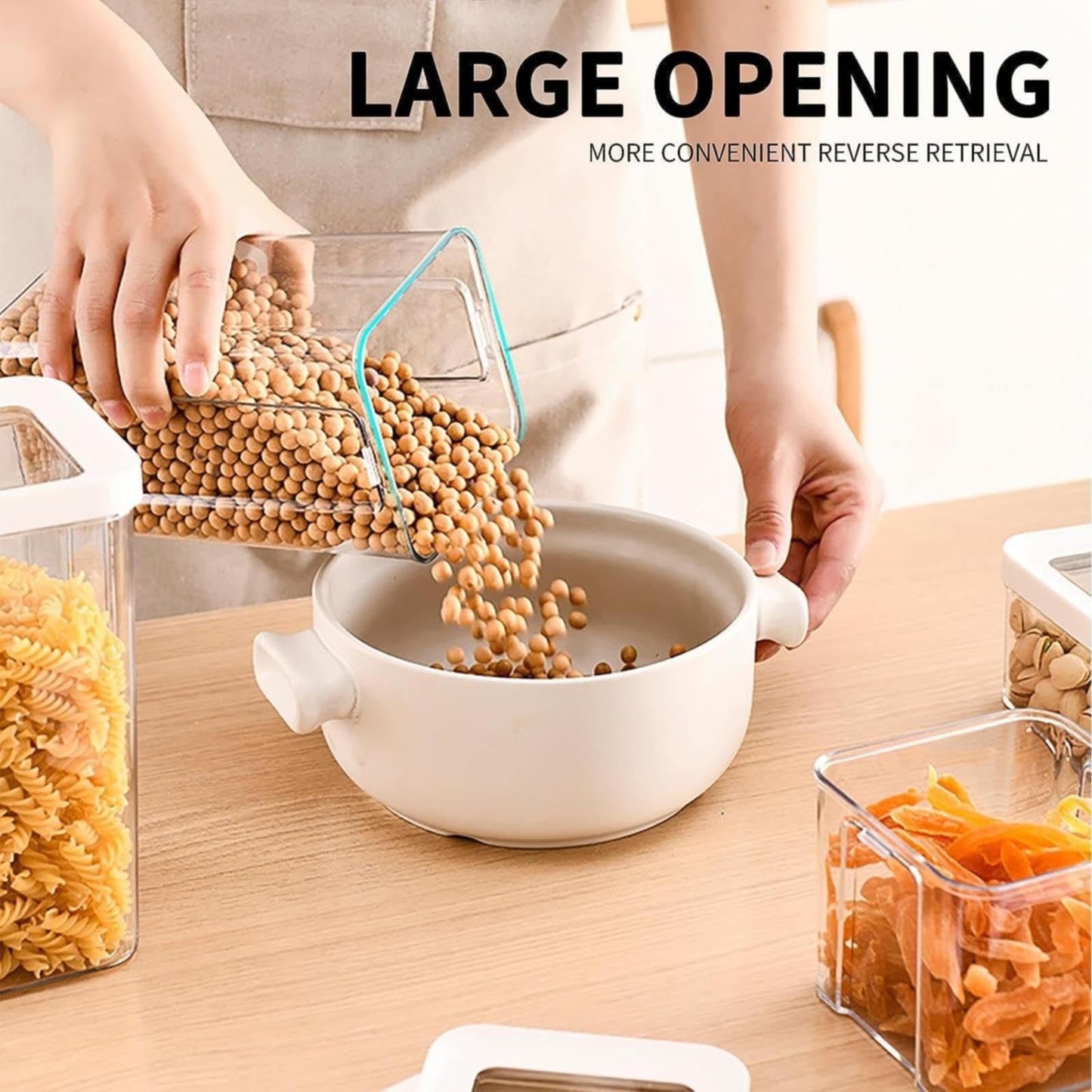 JWDX Storage Container, Airtight Cereal Containers Storage Sealed Cans for Grains and Miscellaneous Grains V1189-LWWAL-20260325-02916