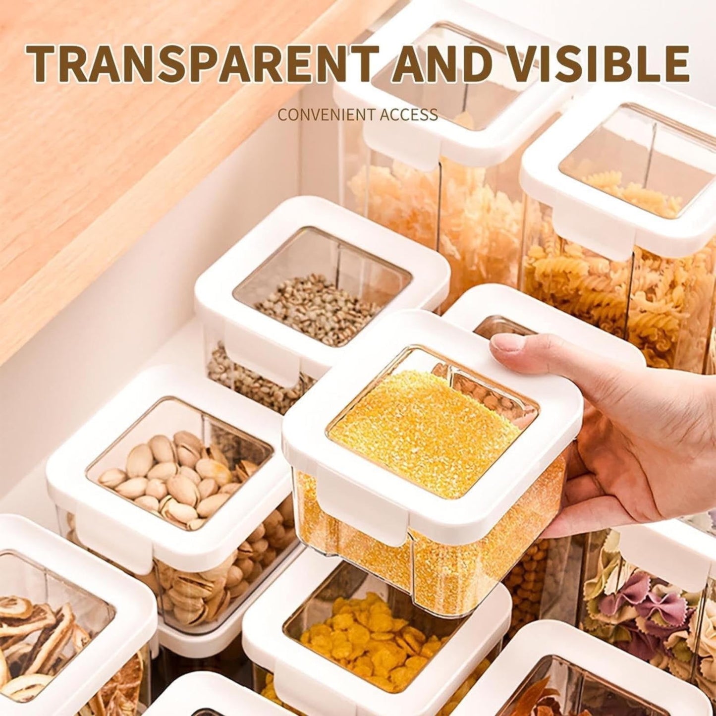 JWDX Storage Container, Airtight Cereal Containers Storage Sealed Cans for Grains and Miscellaneous Grains V1189-LWWAL-20260325-02916