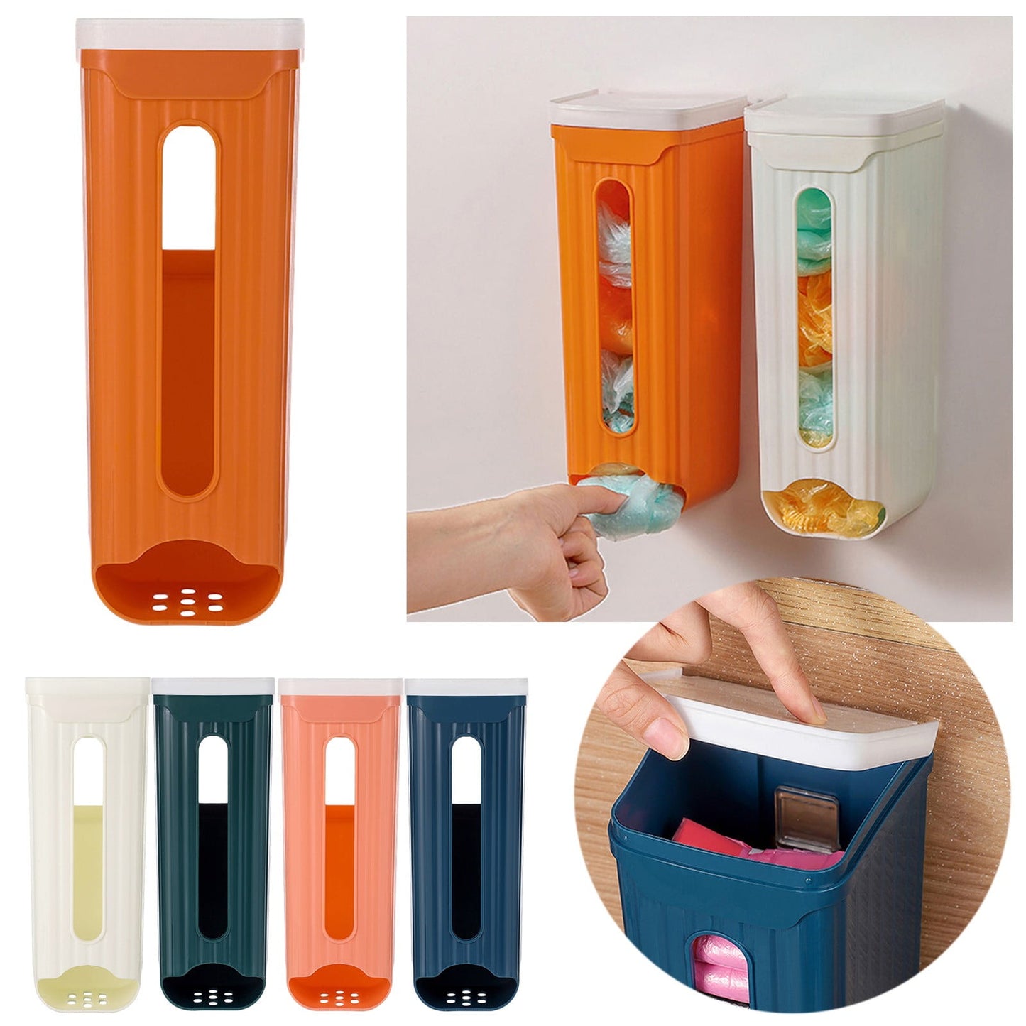 Clearance! JWDX Storage Container, Storage Containers Promotion, Kitchen Wall Mounted No Punched Rectangular V1189-LWWAL-20260325-02918