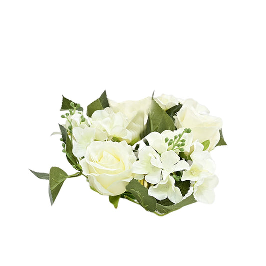 Clearance! JWDX Simulated Pendant, Artificial Flowers Promotion, Simulation Rose Wreath 20Cm Candlestick V1189-LWWAL-20260325-02922