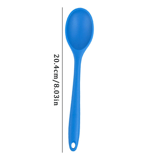 JWDX Tableware Clearance! Food Grade High Temperature Silicone Small Spoon Dense Mixing Spoon Auxiliary Food V1189-LWWAL-20260325-02989