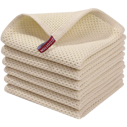 JWDX Wipes Clearance! Cotton Brown Kitchen Dish Cloths Weave Ultra Soft Absorbent Dish Towels Quick Drying V1189-LWWAL-20260325-02992