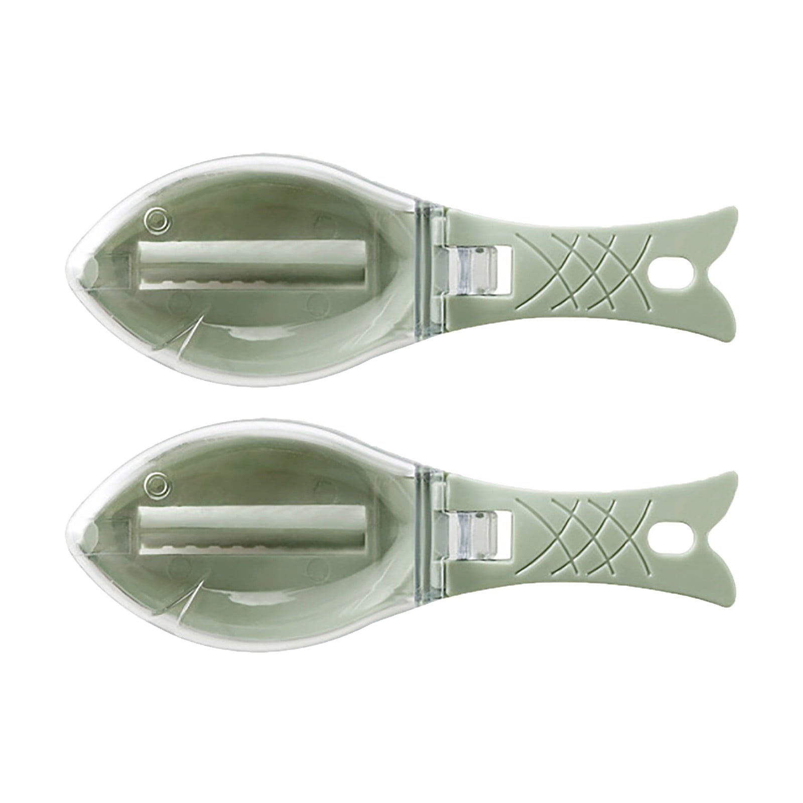 JWDX Scale Scraper, Peeler Clearance! Household Kitchen Tools Fishs Scale Scraper Remover with Lid White Green V1189-LWWAL-20260325-02995