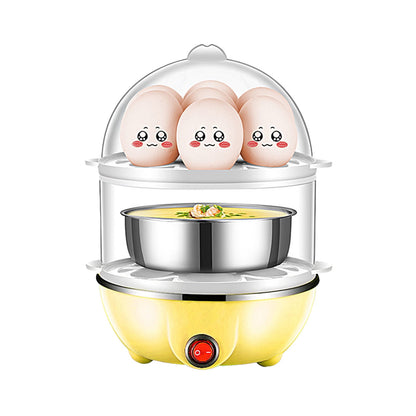 JWDX Egg Steamer Clearance! Eggs Cooker Double Breakfast Machine Stainless Steel Multi Function Steamer, V1189-LWWAL-20260325-02998