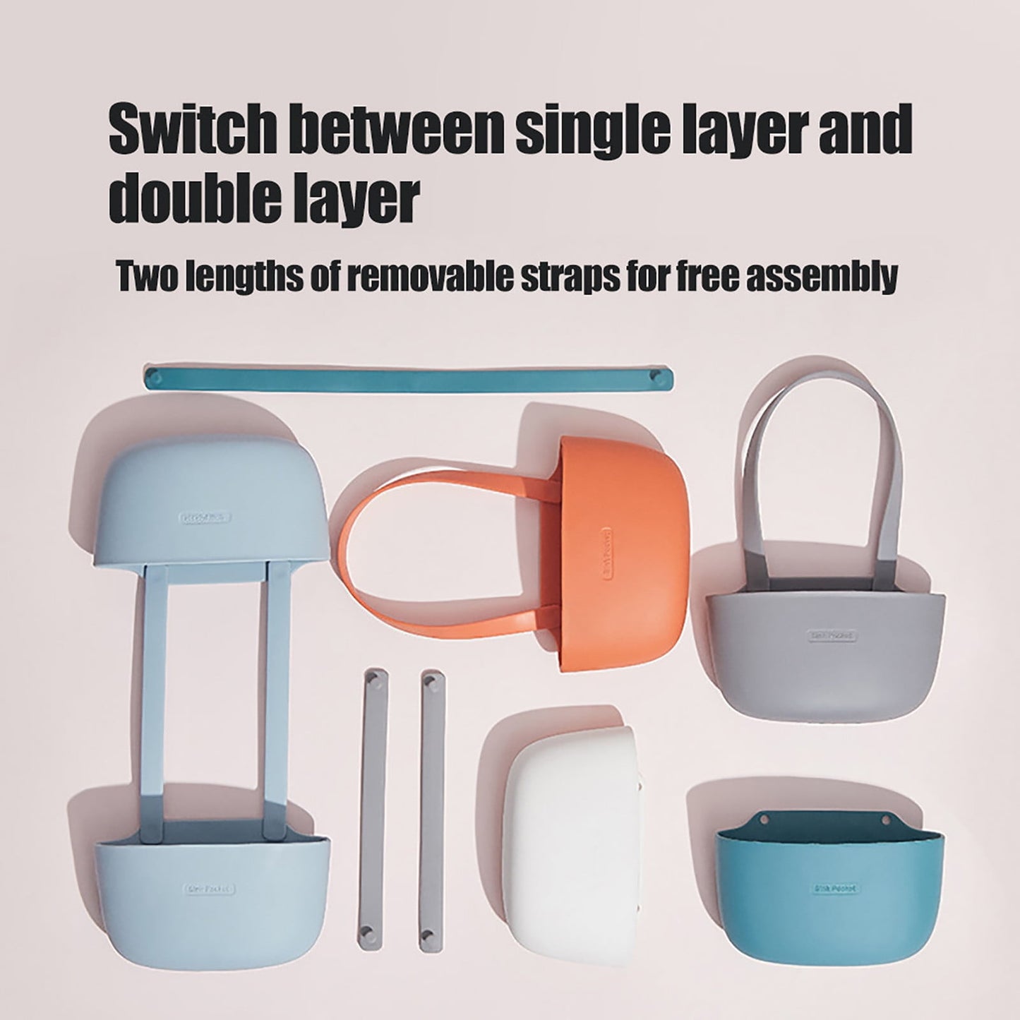 JWDX Drain Rack Clearance! Double Layer Kitchen Sink Storage Hanging Bag Home Multis Function Faucet Debris V1189-LWWAL-20260325-03014