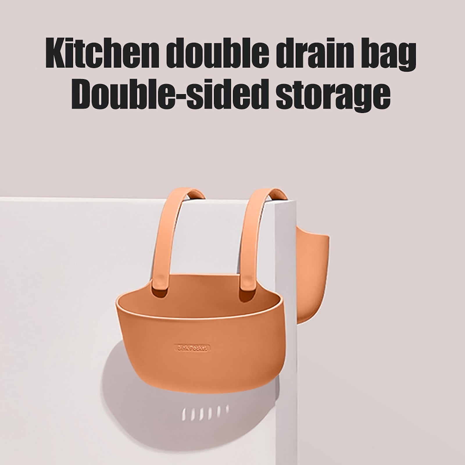 JWDX Drain Rack Clearance! Double Layer Kitchen Sink Storage Hanging Bag Home Multis Function Faucet Debris V1189-LWWAL-20260325-03014
