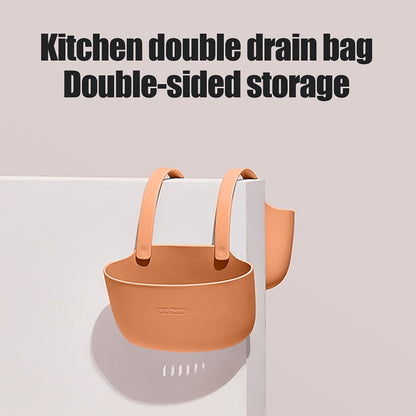 JWDX Drain Rack Clearance! Double Layer Kitchen Sink Storage Hanging Bag Home Multis Function Faucet Debris V1189-LWWAL-20260325-03014