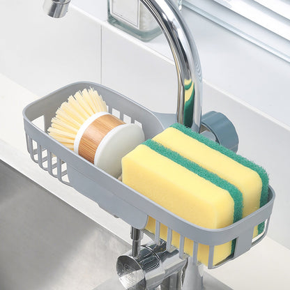 JWDX Drain Rack Clearance! Sink Sponge Rack Stand Kitchen Faucet Storage Rack Sponge and Towel Rack Drain V1189-LWWAL-20260325-03021