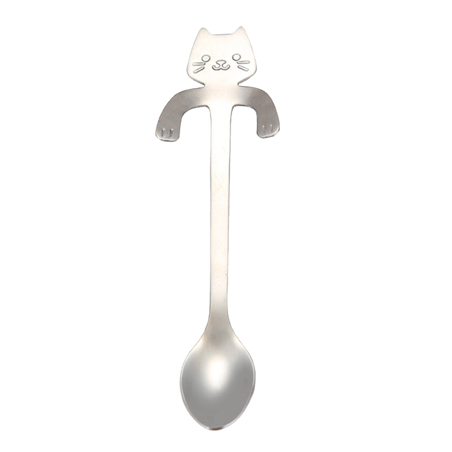 JWDX Tableware Clearance! Cat Spoon Short Handle Spoons Flatware Coffee Drinking Tools Kitchen Gadge, V1189-LWWAL-20260325-03022