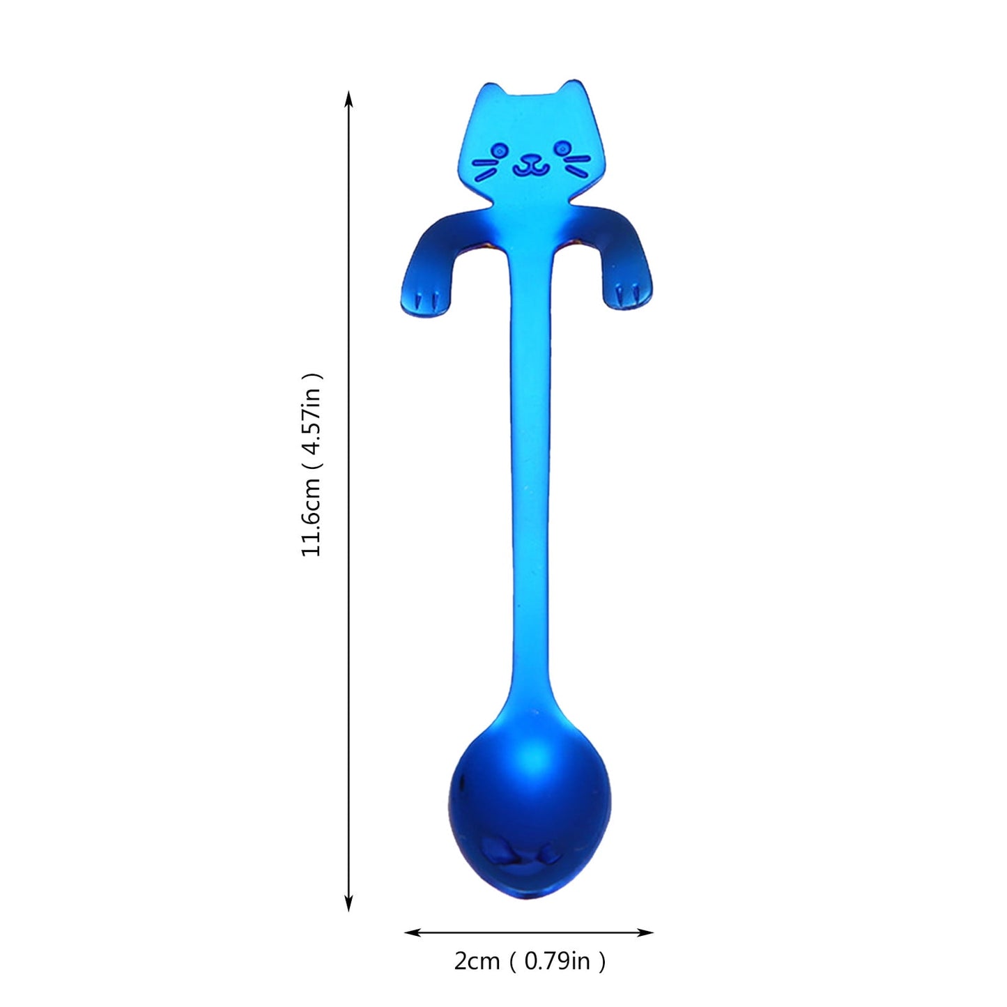 JWDX Tableware Clearance! Cat Spoon Short Handle Spoons Flatware Coffee Drinking Tools Kitchen Gadge, V1189-LWWAL-20260325-03023