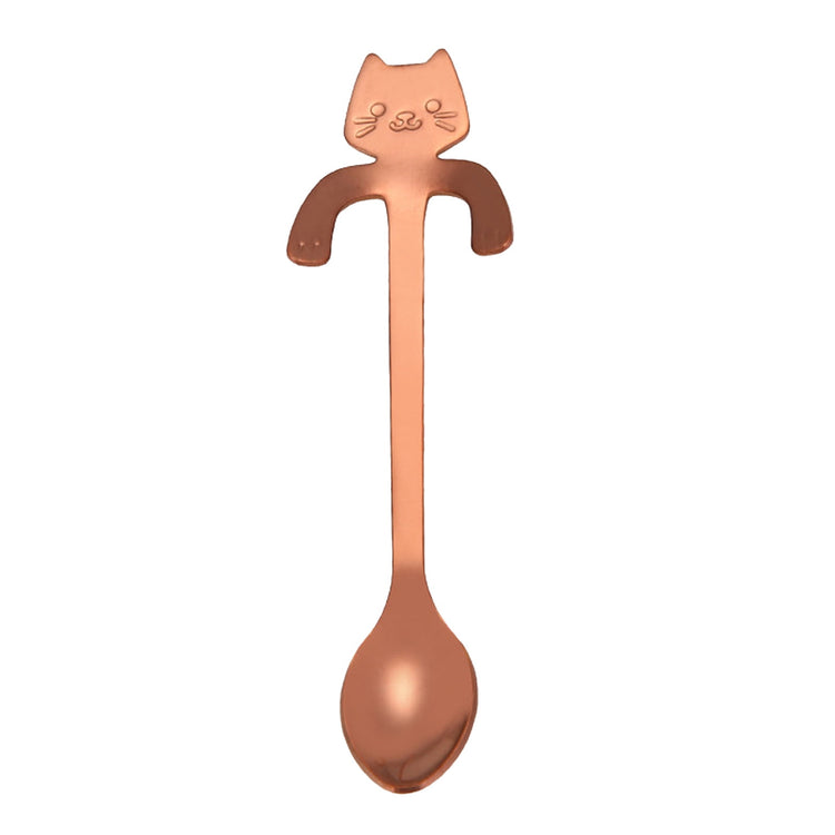 JWDX Tableware Clearance! Cat Spoon Short Handle Spoons Flatware Coffee Drinking Tools Kitchen Gadge, V1189-LWWAL-20260325-03024