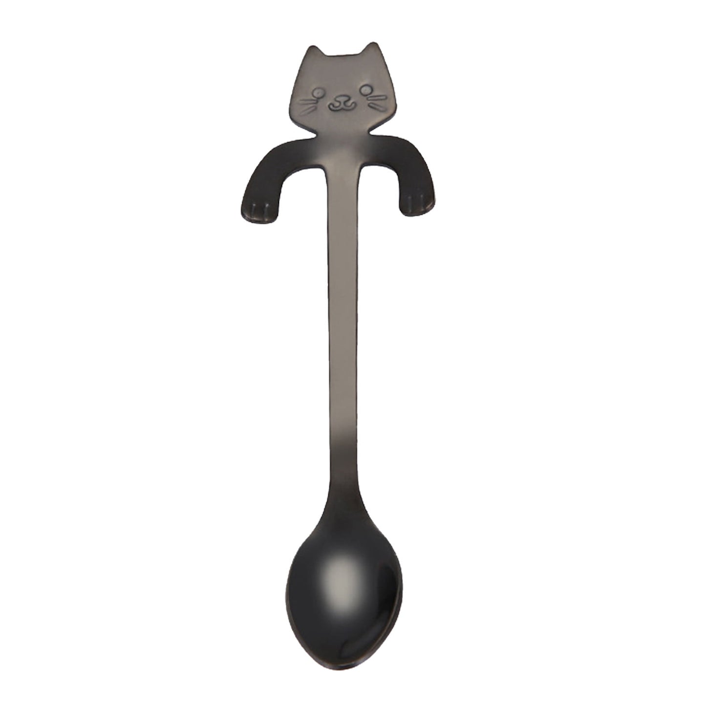 JWDX Tableware Clearance! Cat Spoon Short Handle Spoons Flatware Coffee Drinking Tools Kitchen Gadge, V1189-LWWAL-20260325-03025
