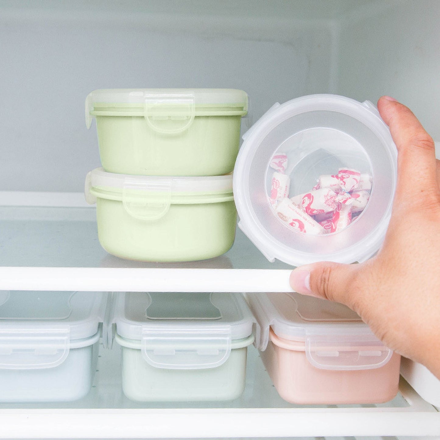 JWDX Storage Containers Clearance! Simple Refrigerator Preservation Box Small Lunch Box Kitchen Lunch Box V1189-LWWAL-20260325-03028