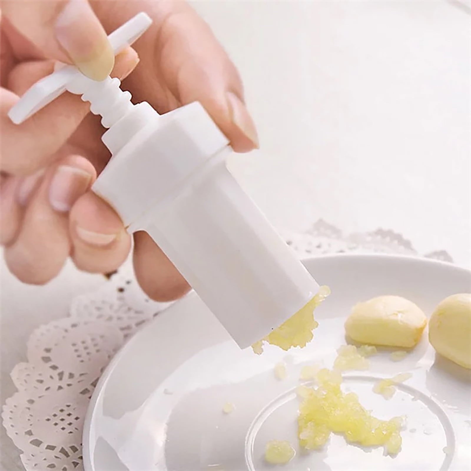 JWDX Garlic Press Clearance! Useful Garlic Crusher Sharpener Plastic Case Peeler Press Kitchen Garlic Press, V1189-LWWAL-20260325-03036