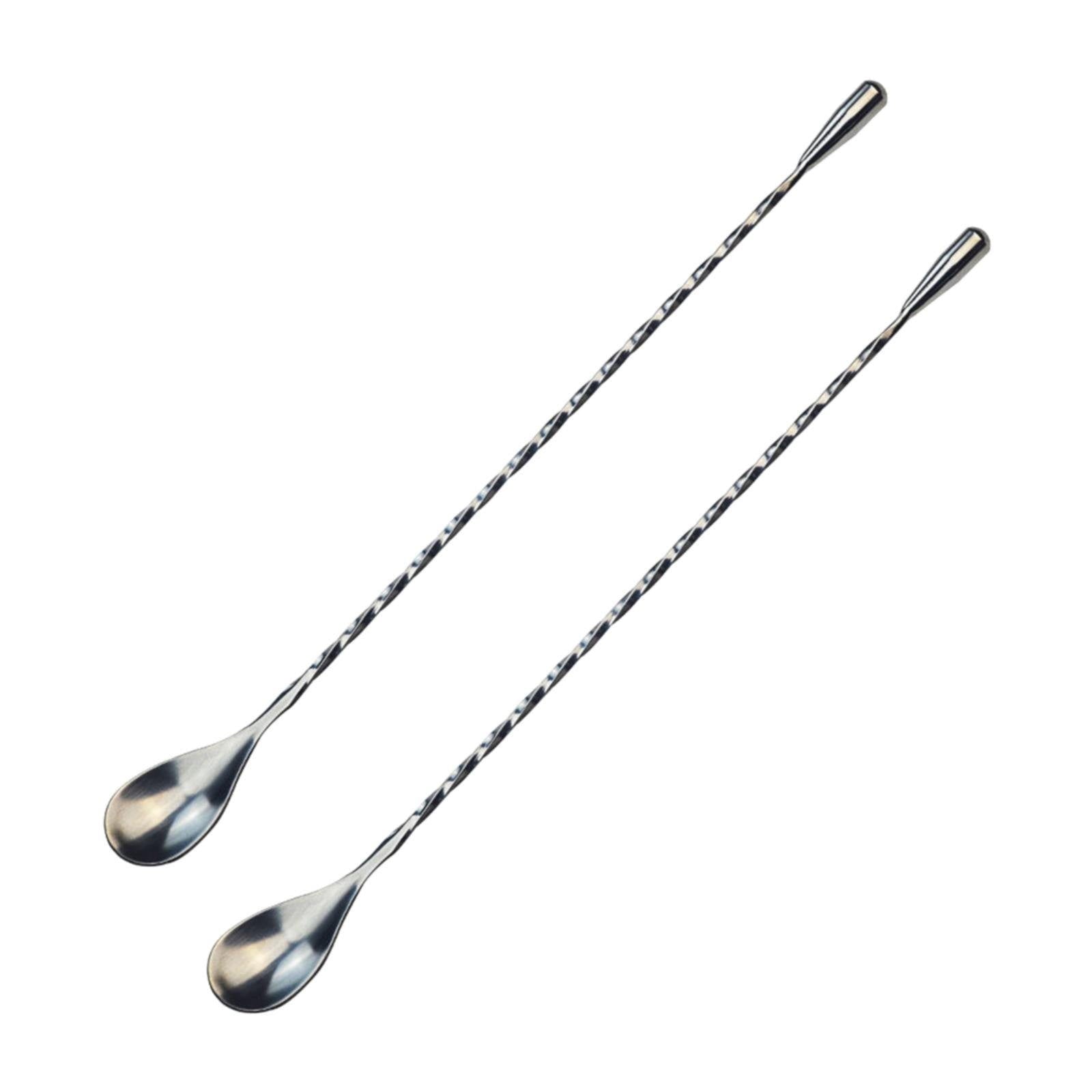 JWDX Tableware Clearance! Stainless Steel Bar Spoon Long Handle Threaded Water Drop Spoon Cocktail Spoon V1189-LWWAL-20260325-03037
