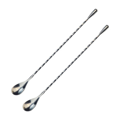 JWDX Tableware Clearance! Stainless Steel Bar Spoon Long Handle Threaded Water Drop Spoon Cocktail Spoon V1189-LWWAL-20260325-03037