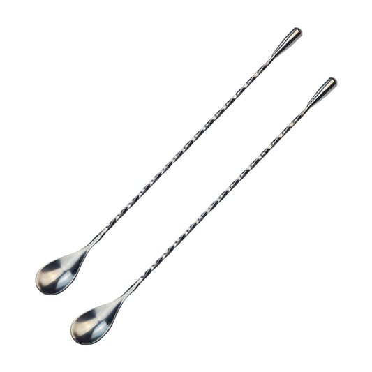 JWDX Tableware Clearance! Stainless Steel Bar Spoon Long Handle Threaded Water Drop Spoon Cocktail Spoon V1189-LWWAL-20260325-03037