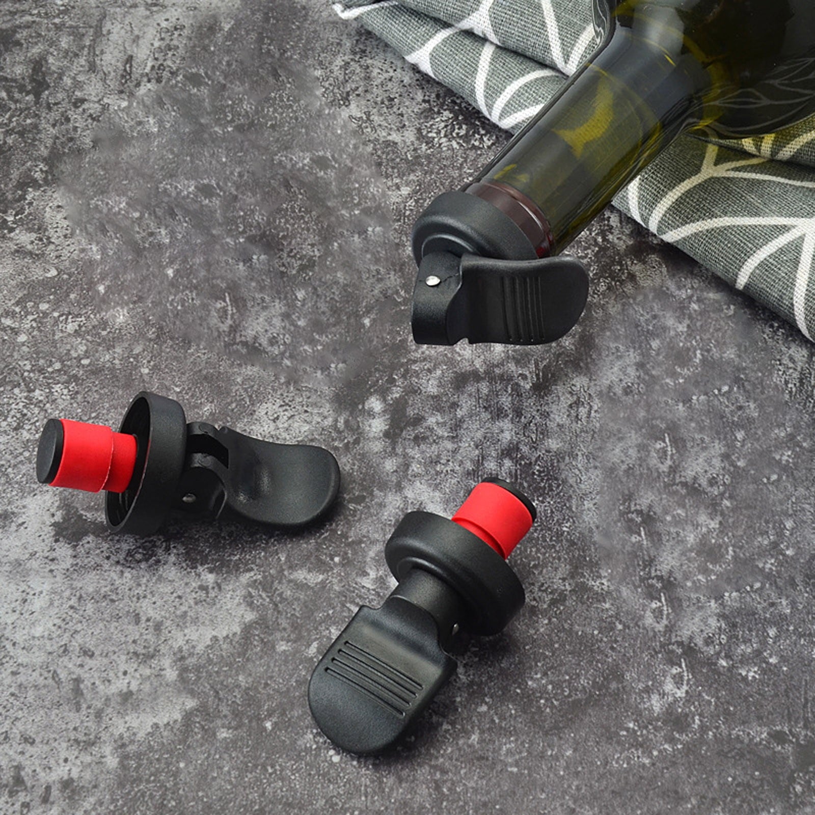 JWDX Wine Stopper Clearance! Wine Bottle Stopper Bar Hand Press Sealing Stop Cap Beers Cork Plug Seal Lids V1189-LWWAL-20260325-03038