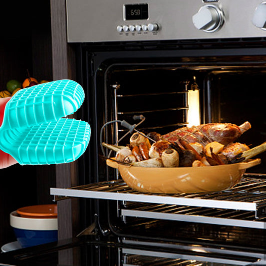 JWDX Oven Mitts Clearance! Mini Silicone Oven Mitts Set Oven Mitts Heat Insulation Oven Gloves for Kitchen V1189-LWWAL-20260325-03067