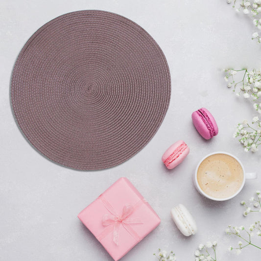 JWDX Placemats, 4 Pieces of Hand-Woven Placemats Insulation Mats Dining Table Anti-Slip Mats Clearance! Woven V1189-LWWAL-20260325-03070