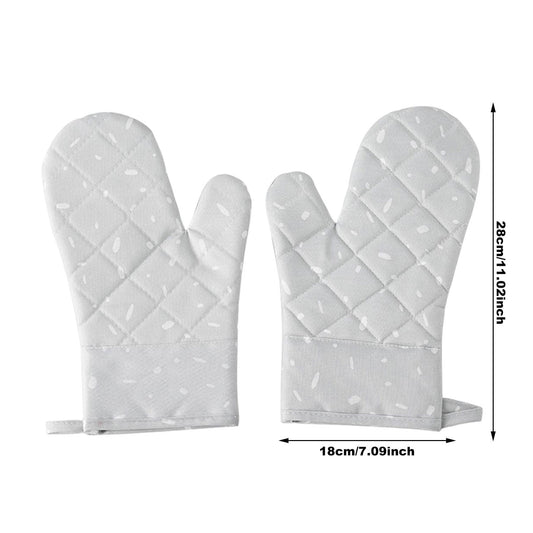 JWDX Oven Mitts Clearance! Premium Silicone Slip Oven Set Soft Flexible Oven Gloves Heat Kitchen Cooking V1189-LWWAL-20260325-03073