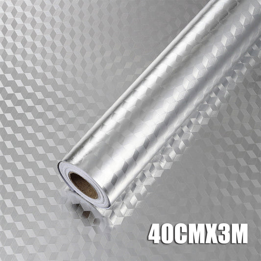 JWDX Kitchen Cleaning Supplies Clearance! Kitchen Backsplash Wallpaper Peel and Stick Aluminum Foil Contact V1189-LWWAL-20260325-03086