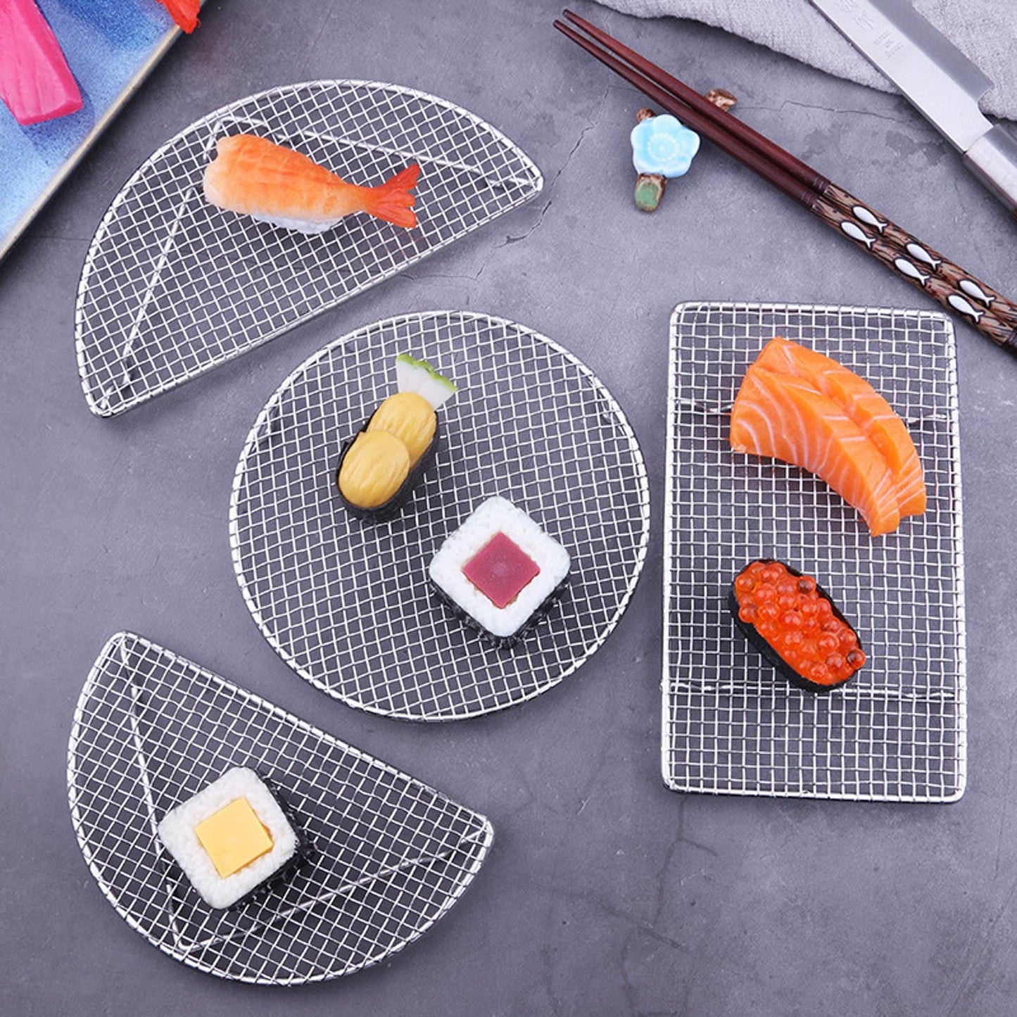 JWDX Peeler Clearance! Outdoor Home Cooking Stainless Steel Barbecue Rectangular Semicircular Multi Shape V1189-LWWAL-20260325-03093