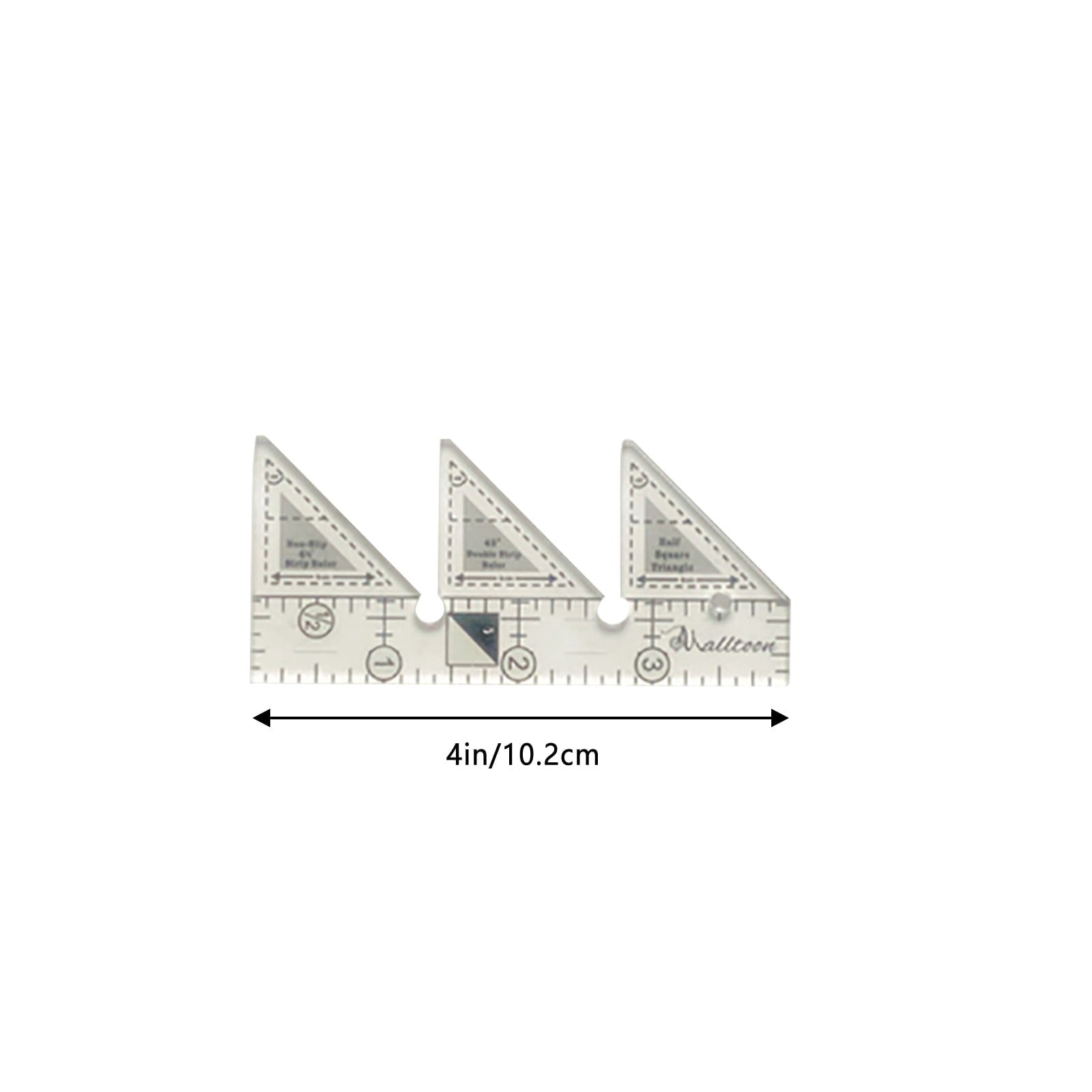 JWDX Measuring Tools Clearance! 45 Degree Sewing Design Ruler A 4 Inches, Creative Ruler Grids 45 V1189-LWWAL-20260325-03103