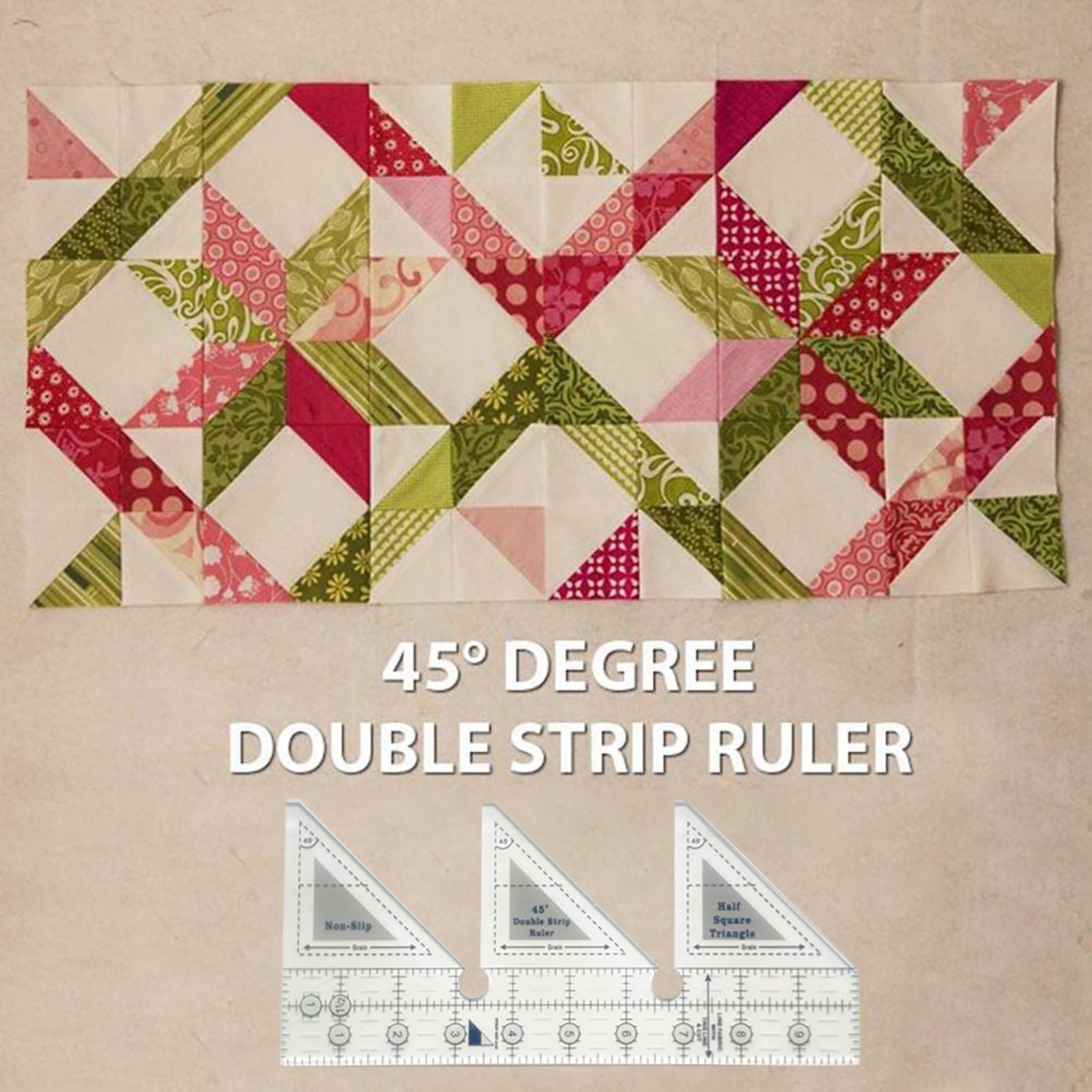 JWDX Measuring Tools Clearance! 45 Degree Sewing Design Ruler A 4 Inches, Creative Ruler Grids 45 V1189-LWWAL-20260325-03103