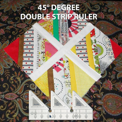 JWDX Measuring Tools Clearance! 45 Degree Sewing Design Ruler A 4 Inches, Creative Ruler Grids 45 V1189-LWWAL-20260325-03103
