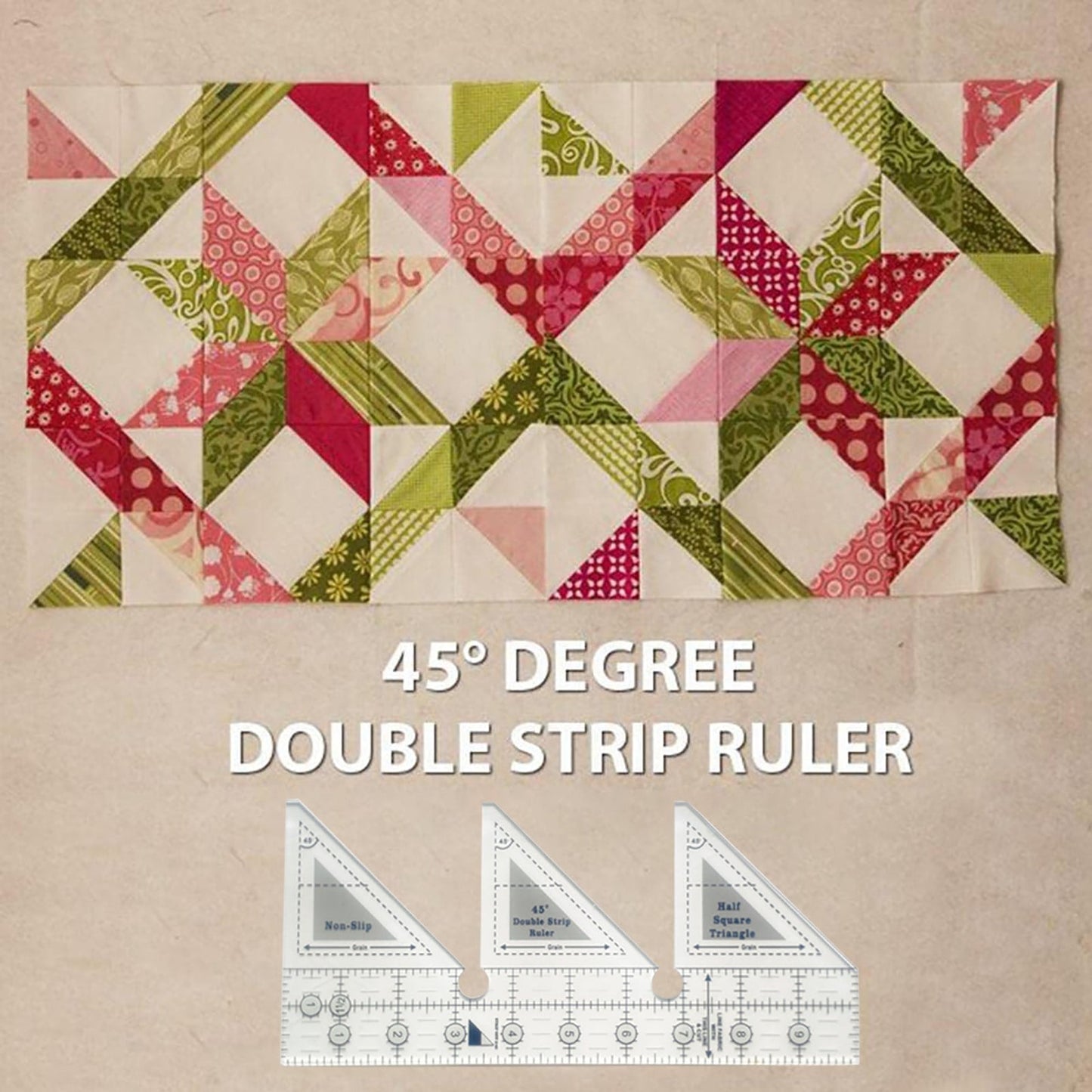 JWDX Measuring Tools Clearance! 45 Degree Sewing Design Ruler A 4 Inches, Creative Ruler Grids 45 V1189-LWWAL-20260325-03104